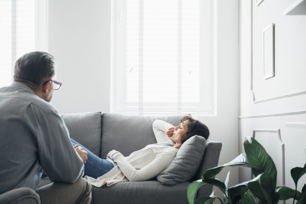 Counseling session for depression therapy section